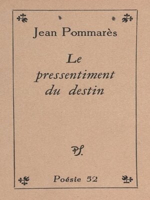 cover image of Le pressentiment du destin